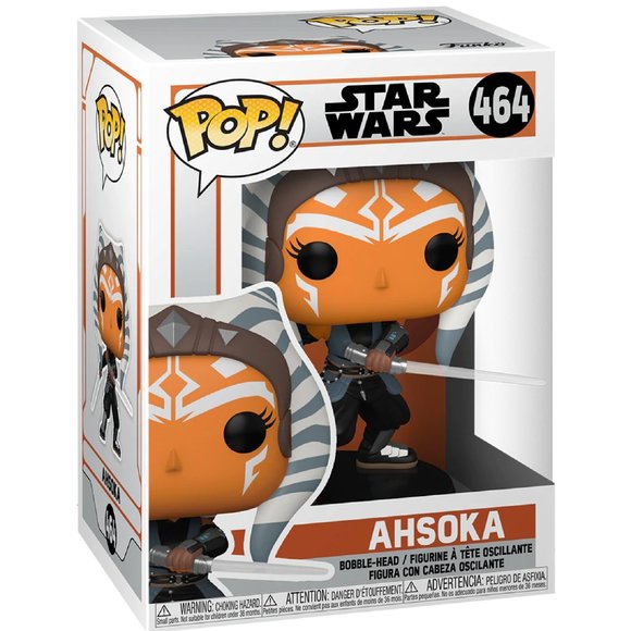 Funko Other - Funko Pop Star Wars The Mandalorian AHSOKA with Sabers Figure #464